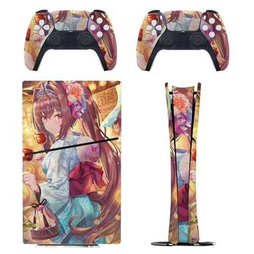 PS5 Slim �p �X�L���V�[�� �����L�����N�^�[�� �_�X�J����� �{�̂ƃQ�[���R���g���[���[�ɑΉ�����X�e�b�J�[ �y�����݌v �f�W�^���E�G�f�B�V������p�z ���^�X�L�� �{�̕ی� �X���� �A�N�Z�T���[ �w��/��/����/�ق���h�~ ��G��/�U�M�ǂ� ����