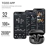TOZO E2 Wireless Earbuds 10mm Drivers with Powerful Bass, App Customize 32 EQs, with 2 Mics AI Call Noise Cancellation, 30H Playtime, Bluetooth 5.3 Ear Buds, Comfort Fit in-Ear Headphones - Image 4