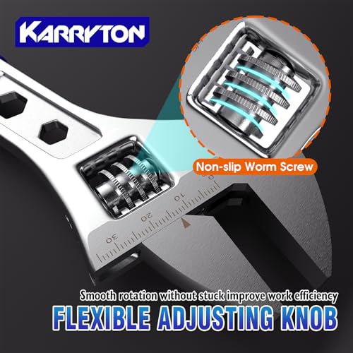 Image of Adjustable Wrench Set (6 inch 8 inch 10 inch 12 inch), 3-in-1 Function