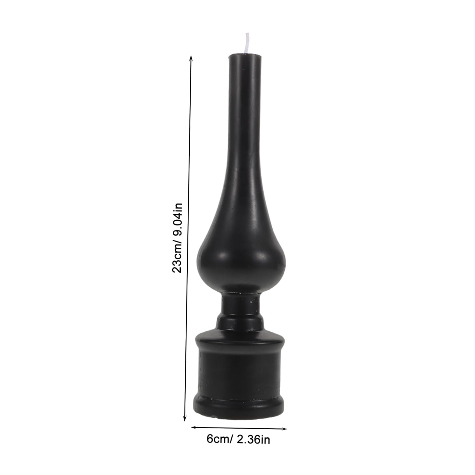 Design Candela Religiosa Nera, Elegante Ebraica per Cerimonie