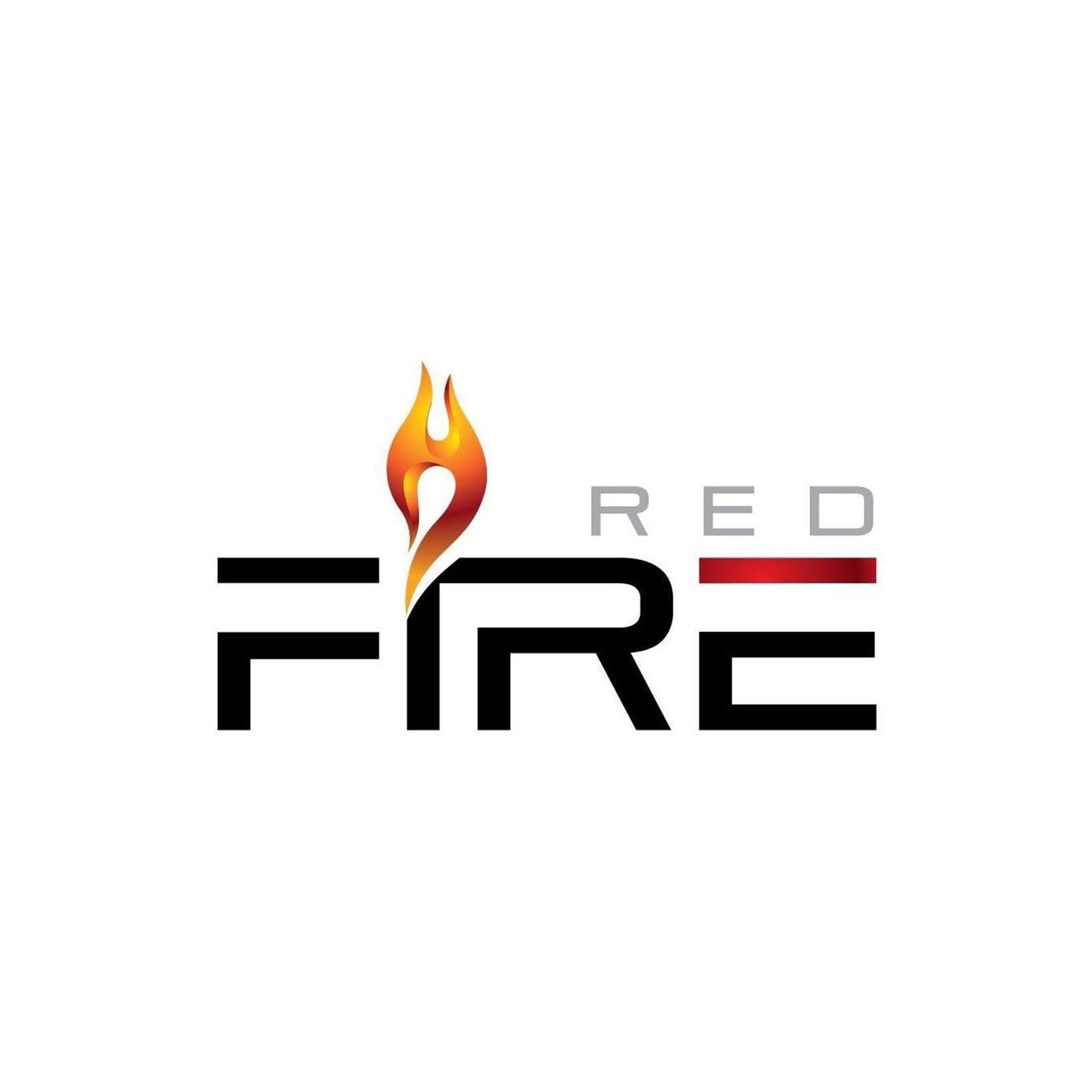 REDFIRE® Moderner Kamin für den Außenbereich 60 cm - Kingston XL mit Holzrost - Feuerschalen für den Garten - Sockel als Holzlager, Optimale Belüftung