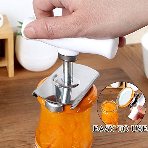 Adjustable Jar Opener For Weak Hands Stainless Steel Anti-Skid Can Openers Labor-Saving Twist Screw Capping Tool, Fit Seniors, Arthritis, Women, Chilren,Bottle Bottle Opener Keychain Included #TOP3