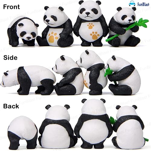 Image of FunBlast Panda Miniature Figurines - Decorative Showpiece, Gift for Him /Her, Diwali Deepwali New Year Home Decor, Bedroom, Living Room, Office, Table, Car Dashboard (Style-D)