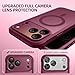 BERFY for iPhone 17 Pro Max Case, Compatible with MagSafe, Built-in Privacy Screen Protector, Camera Protection, Shockproof Full Body Phone Case 6.9