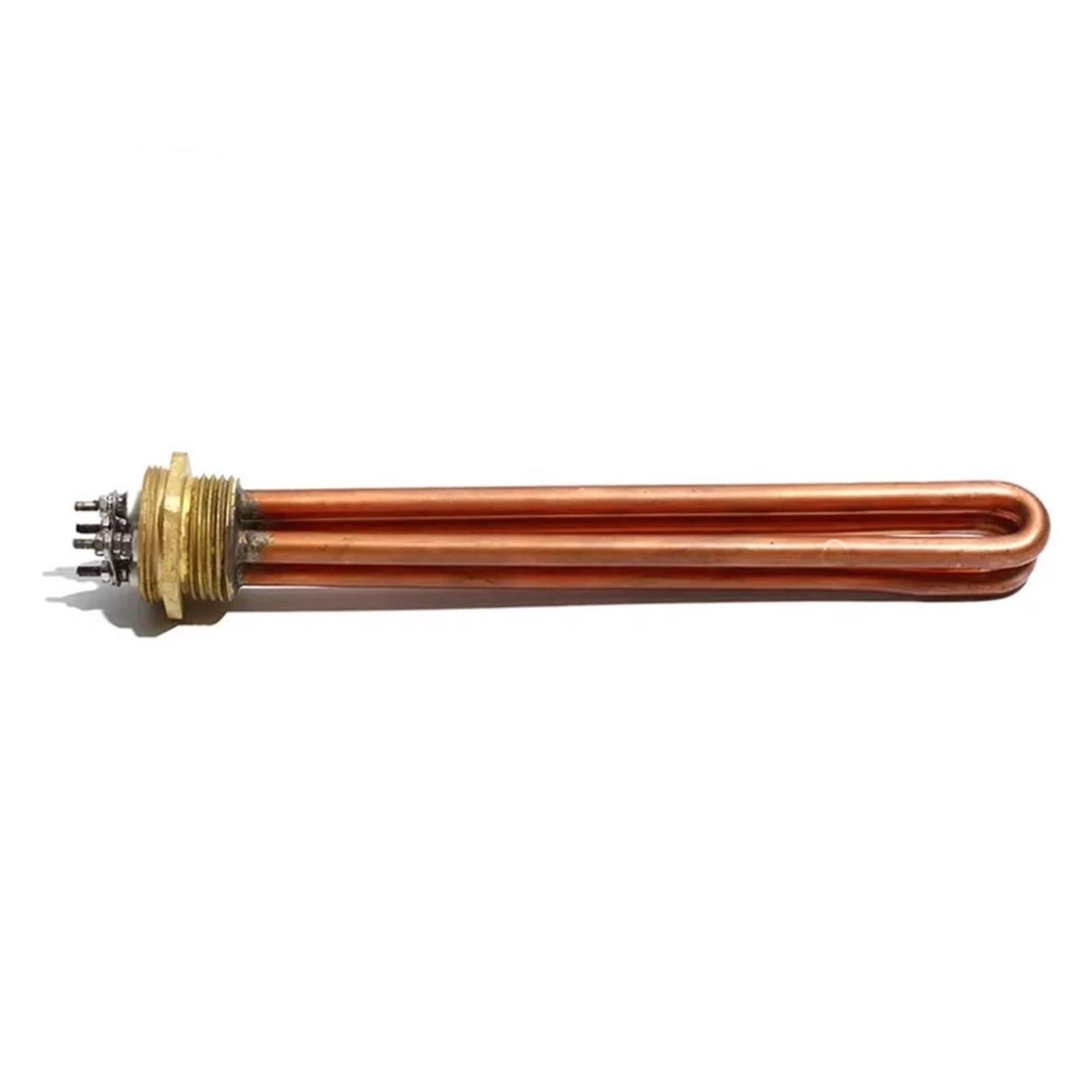 1-calowy / DN25 Podwójny zanurzeniowy podgrzewacz wody U Część 220 V Rura miedziana i gwint Elektryczny element grzejny(12KW 350mm Copper)
