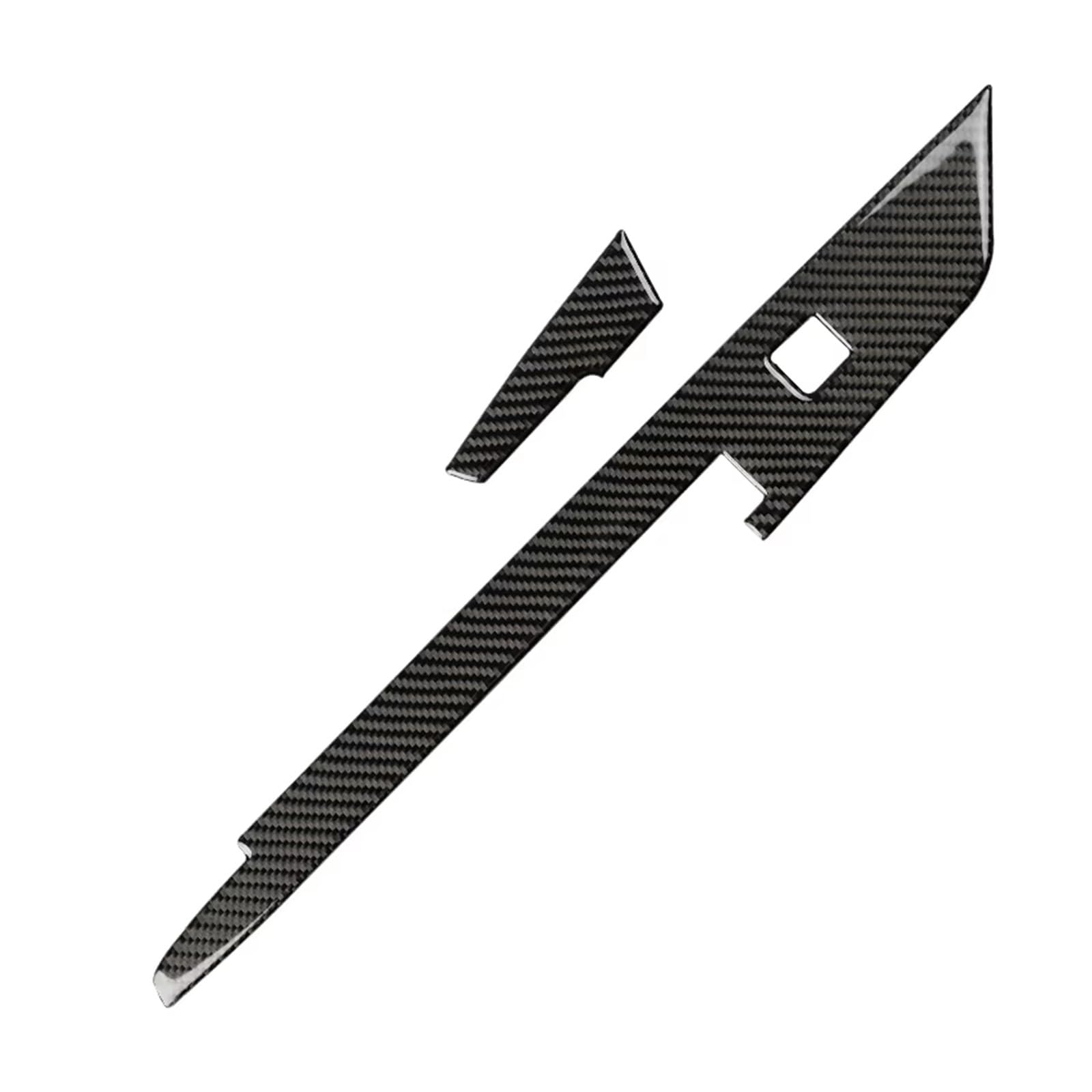 for Chevrolet for Camaro 2017-2022 Interior Real Carbon Fiber Car Center Console Side Decorative Strip Cover Stickers Cover Trim Car Interior(Black Carbon Fiber)