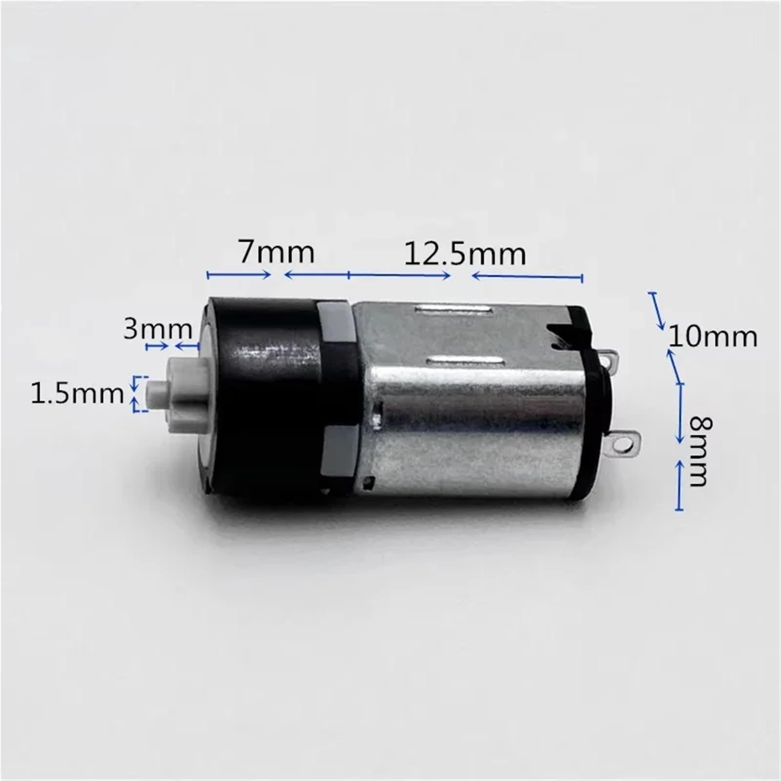 1 motor de engranaje planetario GP10-M10 de 10 mm, 1,5 V, 3 V, 3,7 V, 85 rpm, eje transversal de velocidad lenta, motor reductor de microengranajes, bloqueo de robot