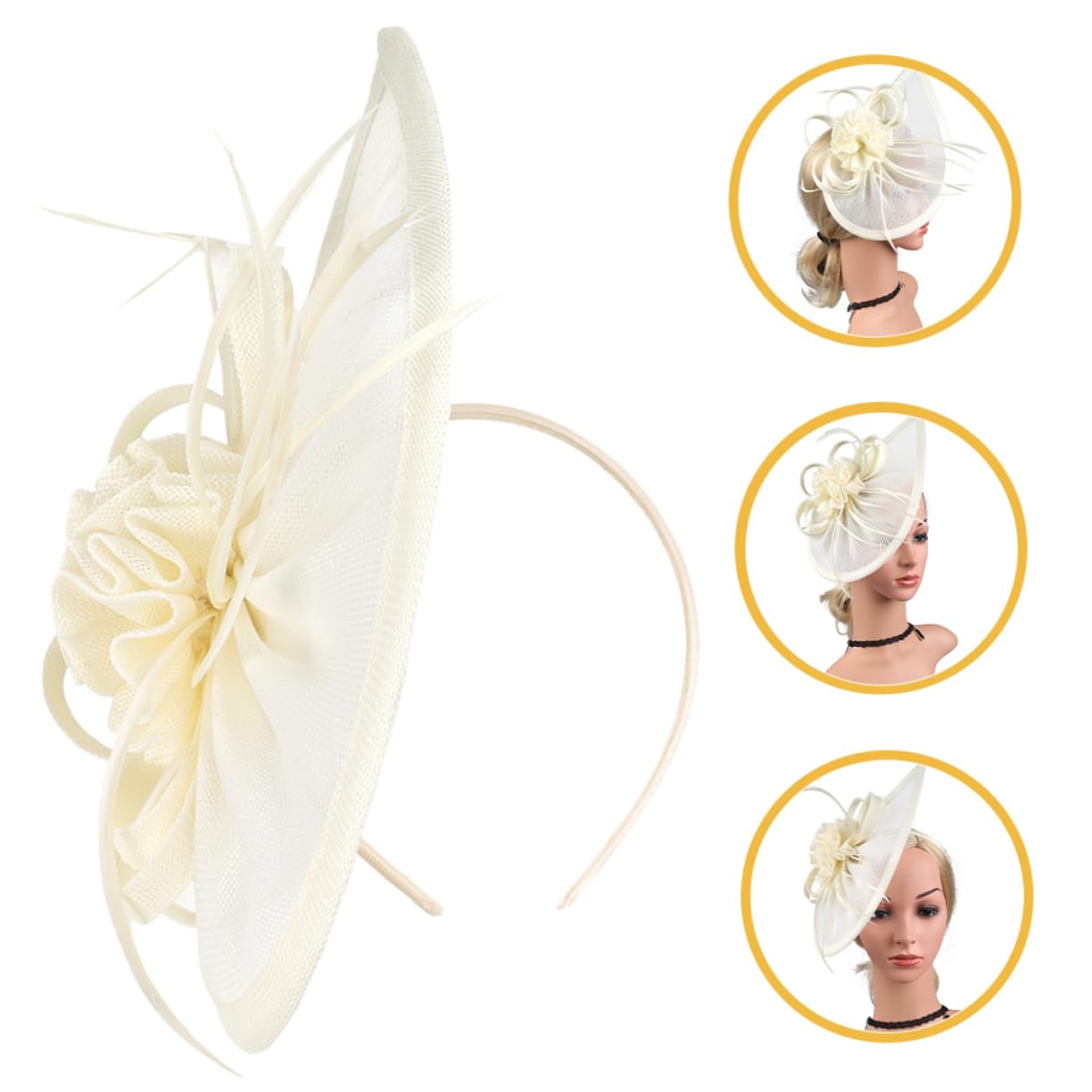 SHERCHPRY Cappello da Cocktail del Partito Cappello delle Signore Tea Party Cappello per Le Donne Fascinators per Le Donne Tea Party Cappello del Partito Tea Party Cappelli