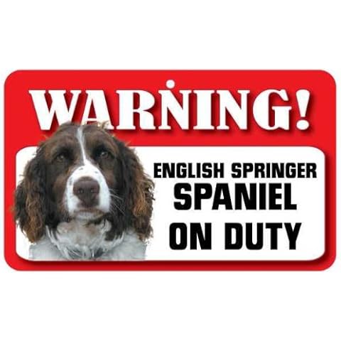 English Springer Spaniel Dog Pet Sign - Laminated Card Cover