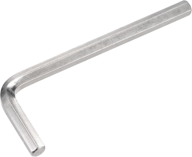 Chave Allen em L de 1/4 pol. em aço cromo-vanádio CR-V uxcell, 97 mm