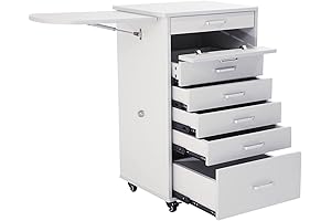 Alabama Med Carts On Wheels with Side Shelf