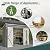 Jaxilyn 4'x8' Metal Shed Outdoor Storage Shed,Metal Steel Utility Tool Shed Storage House with Double Lockable Doors and Air Vent for Backyard Garden Patio Lawn Gray