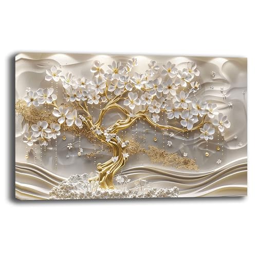 Printerland Quadro Moderno soggiorno ALBERO della VITA Astratto Quadri moderni da Parete grande Stampa su tela Canvas Decorazione Murale muro Arredo Camera da letto Salone (12, 40x70 cm)