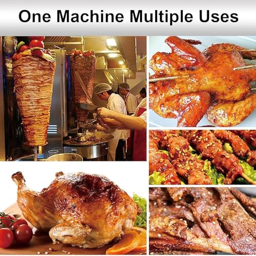 Máquina vertical de kebab de gas