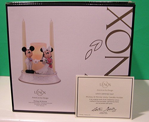 Lenox Mickey And Minnie Unity Candle Holder With Gold Accents #TOP3