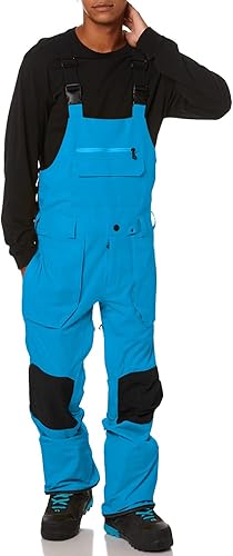 Miniatura 2 de Baberos de nieve para hombre, pantalones de esquí ajustables, babero de snowboard para exteriores, impermeable, aislado, antidesgarros, overoles de