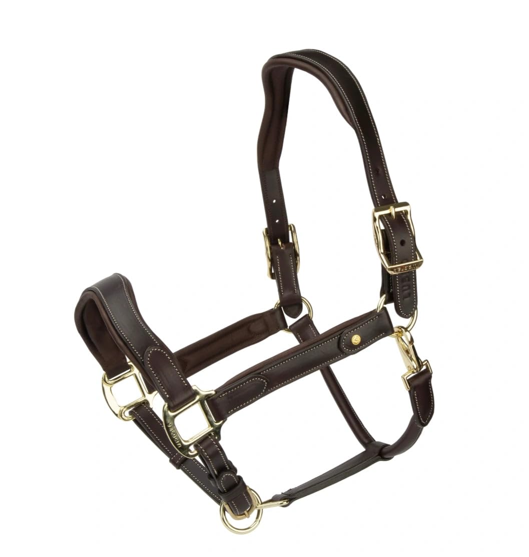 Shires Velociti Lusso Lorca Leather Headcollar - Havana Cob
