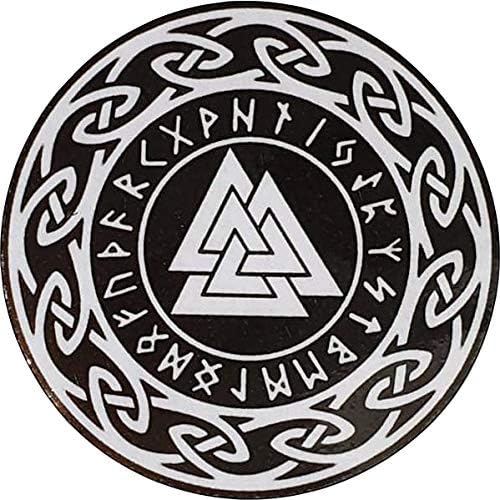 OTA STICKER Valknut Triangles Viking Rune Odin Old Norse Slain Warriors
