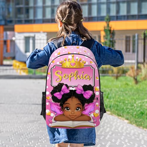 Custom Backpack for Kids School bag Girls with Name Bookbag for Daughter Back to School Gift for Preschool Kindergarten (Design 1) 7