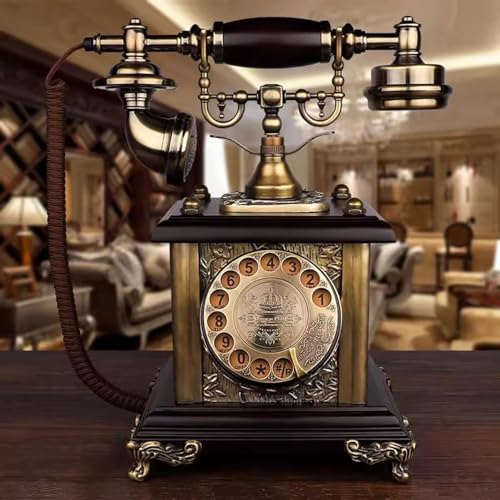 Téléphone antique filaire rétro à l'ancienne pour fixe de maison