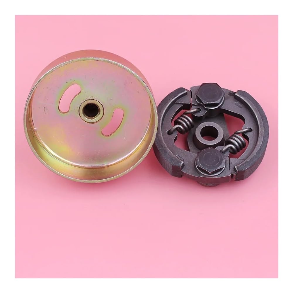 Conjunto de Embrague de 75mm con Tambor de Embrague de 9 Dientes Apto for Pieza de Motor de desbrozadora de césped Robin NB411