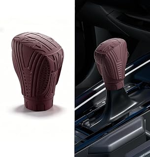 Gear Shift Knob Cover for Honda Civic Accessories 2025 2026 Silicone Gear Shift Cover for Accord/CRV/H-RV Accessories 2018-2028 Car Interior Decoration (Mecha Style) RED