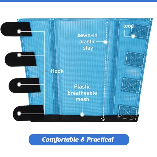 Image of Set of 8 Mesh Fly Boots for Horse Breathable Mesh Horse Boots Protective Loose Wraps Adjustable for Preventing Legs Reduces Flies and Mosquitoes Bites