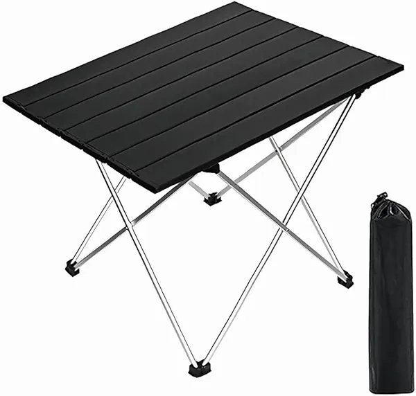 Zertylre Folding Camp Table - Portable, Lightweight, Tent Table with Carry Bag