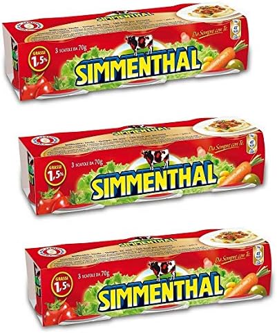 3X Simmenthal Meat in Jelly 3x90g 100% Italian Meat Jellied Beef Ready to eat!