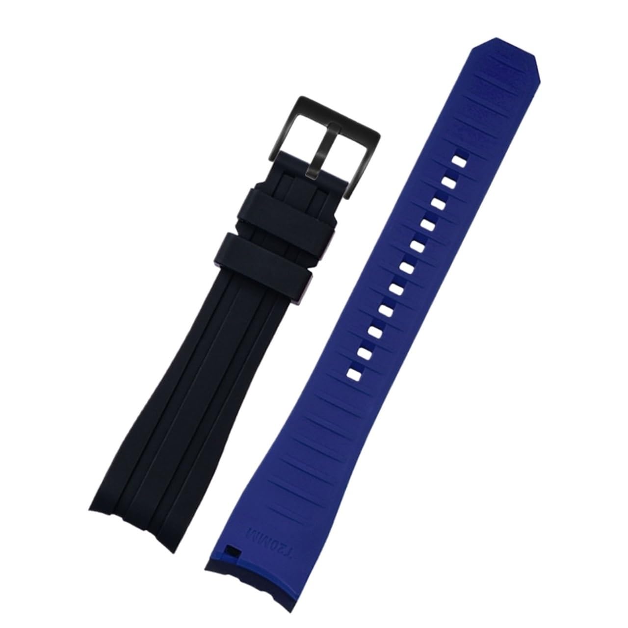 Doppio colore Per Rolex Citizen Seiko Cinturino In Silicone Degli Uomini Accessori Della Vigilanza Bocca Arco Cinturino Cinturino Cinturino 20mm 22mm Cinturini