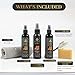 Leather Hero Suede & Nubuck Care Kit – Compatible with UGG Boots, Sheepskin & Winter Suede – 6-Piece Cleaner, Conditioner, Protector, Deodorizer, Brushes & Eraser