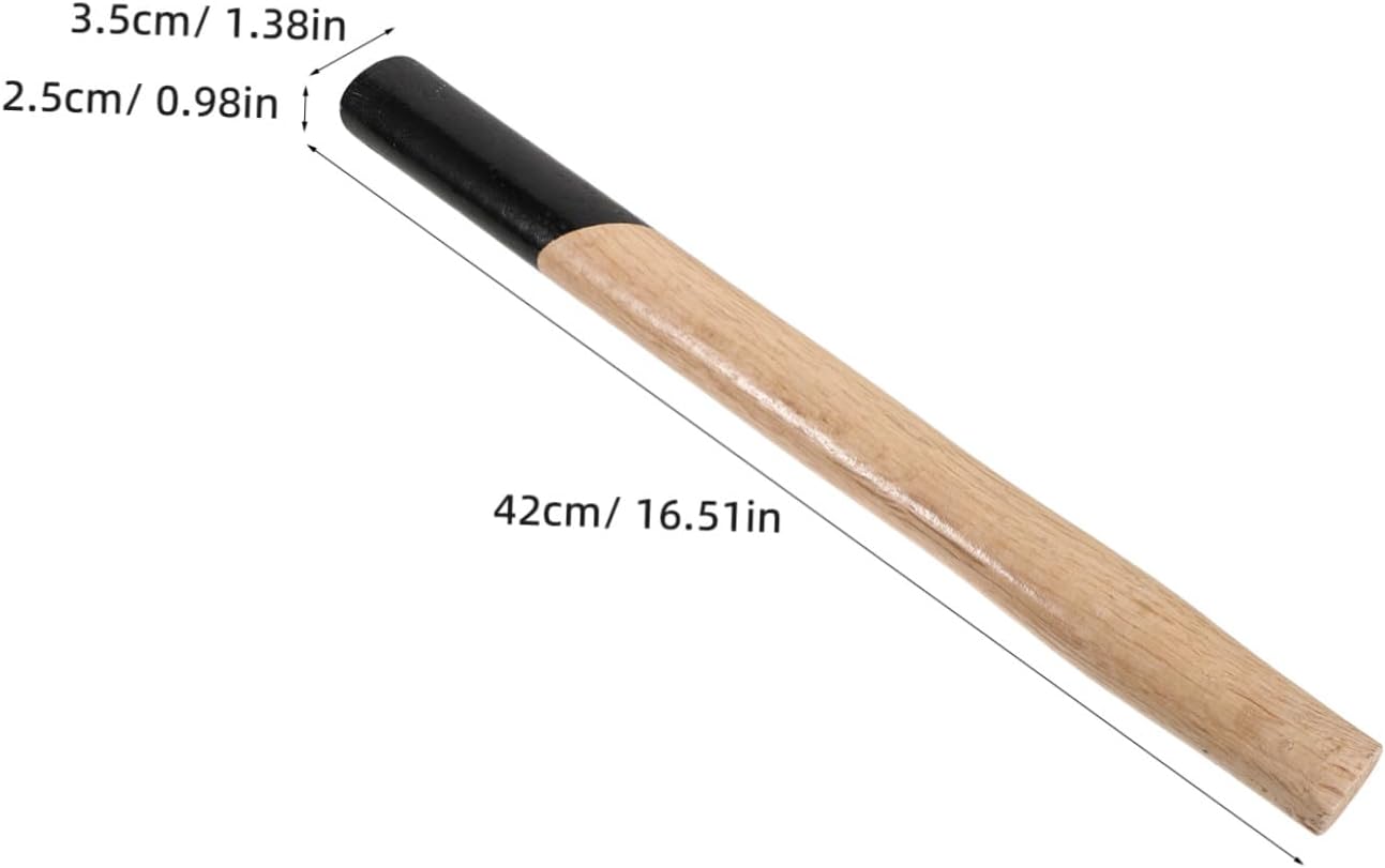 Wood Handle Replacement for Ball Peen Hammer with Splinter-Free Surface and Comfort Grip, 42cm Wooden Hammer Handle for Construction and Demanding Environments, 2.5lbs Weight