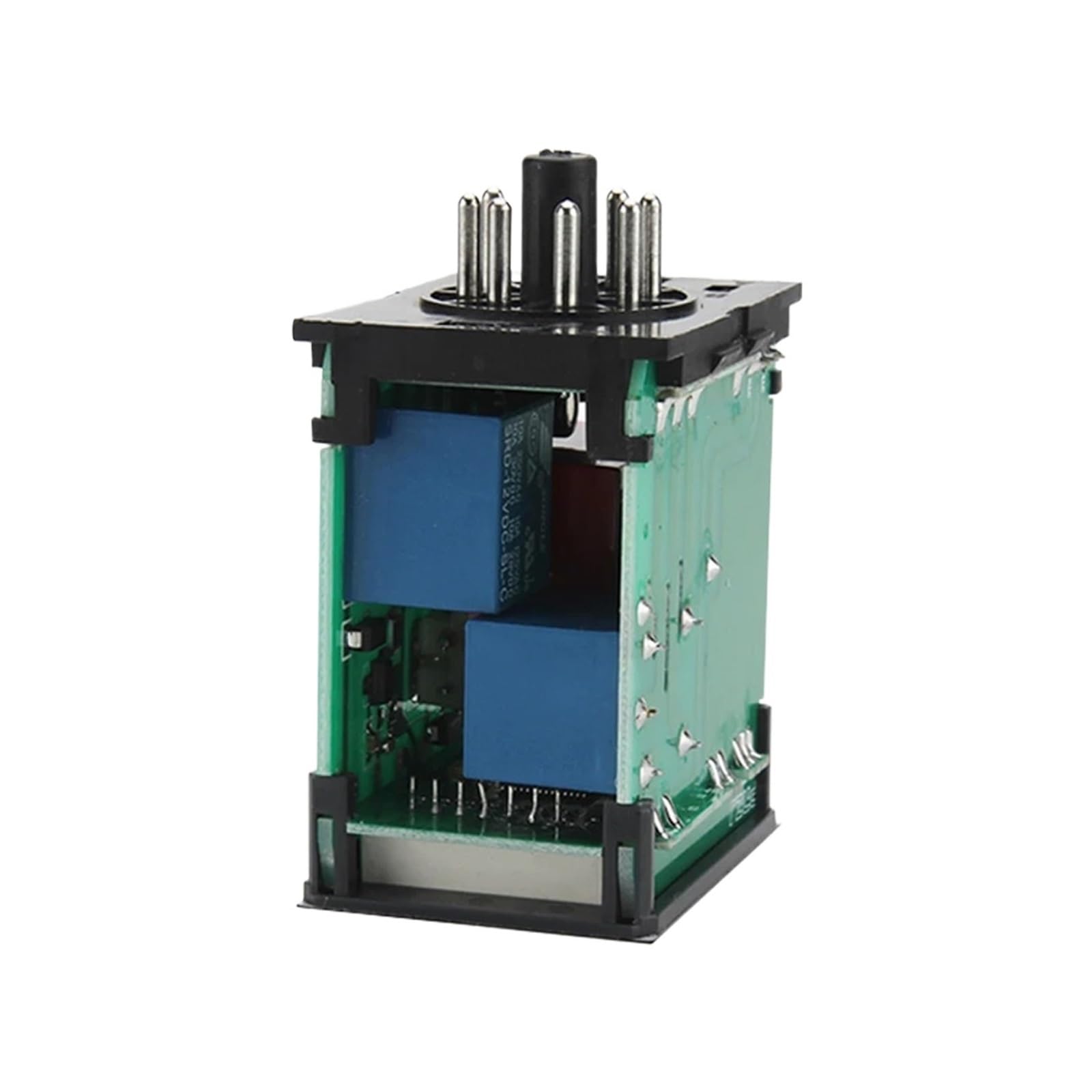 Relé de Tiempo Digital LCD ST3P-1Z ST3P-2Z ST3P-2ZH relé de retardo programable retardo de Apagado 12V/24V/220V con Base PF083A(ST3P-2ZH 220V)
