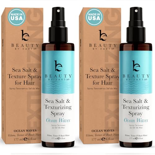 Beauty by Earth Sea Salt Spray for Textured Beach Waves &amp; Volume