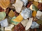 Fantasia Materials: 2 lbs AAA Grade Assorted Calcite Rough Stones from Mexico