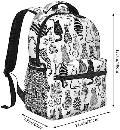 ELEQIN Sac à Dos Motif Animal De Dessin Animé, Sac à Dos à Bandoulière, Sac à Dos Pour Ordinateur Portable, Sac De Voyage, Sac à Dos Universitaire, Requin Océan, Taille_unique, Sac à
