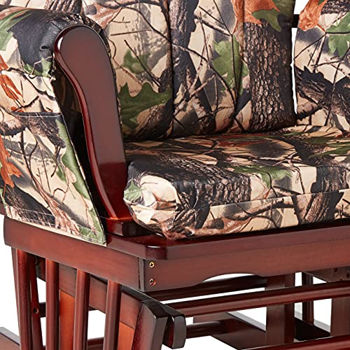 Artiva Usa Wood Glider Chair And Ottoman Mircofiber Cushion Set #TOP3