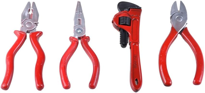 Gresdent 28 Pcs Kids Toy Tool Set Construction Party Supplies Plastic Pretend Play Accessory for Boys with Screwdrivers Pliers Axes Saws : Toys & Games