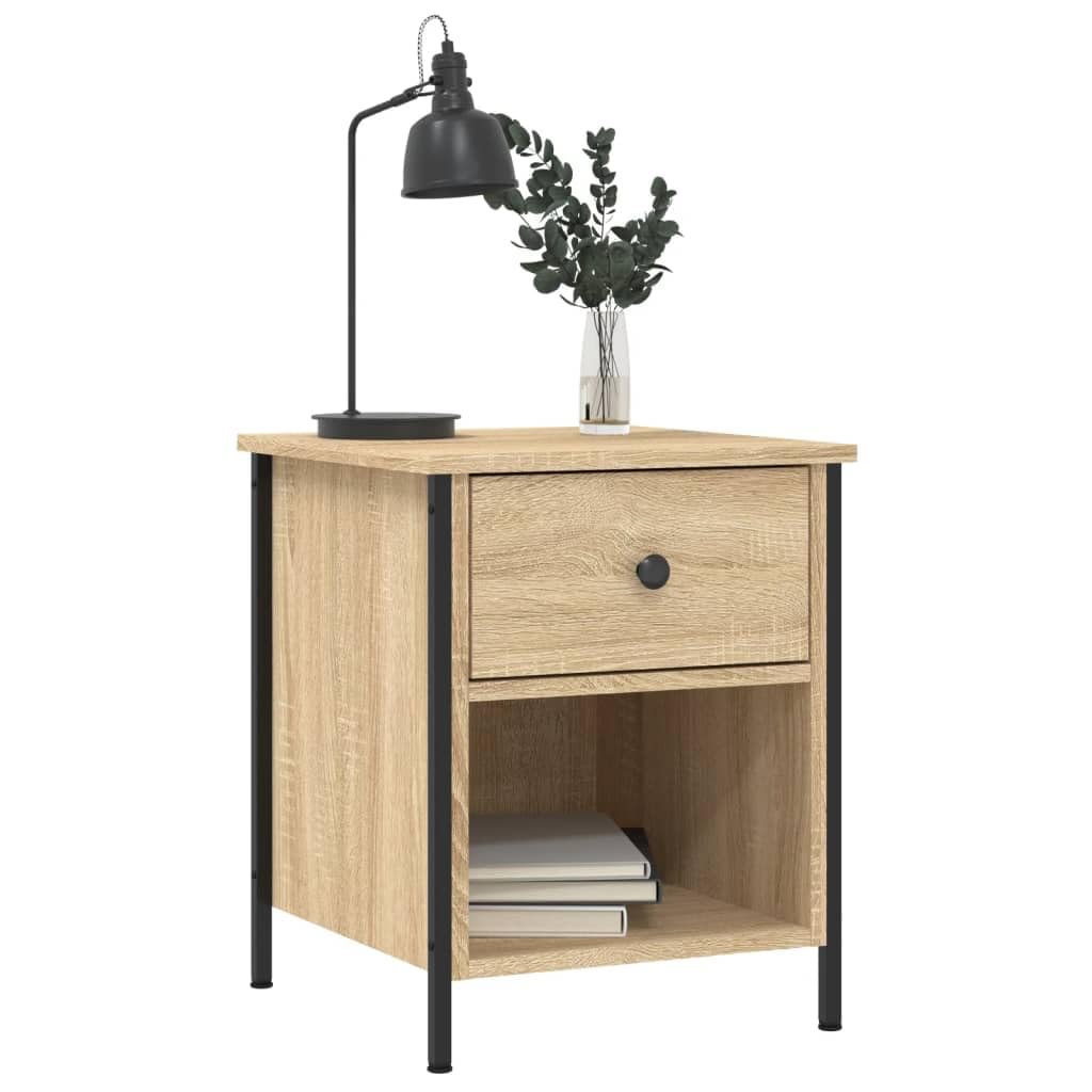 Lot de 2 tables de chevet en chêne Sonoma 40 x 42 x 50 cm