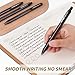 Sikao Black Pens Bulk, 60 Pack Retractable Ballpoint Pens, Black Ink 1.0mm Medium Point, Smooth Writing No-Smear, Click Pens for Teachers, Students, Restaurant Servers School & Office Supplies