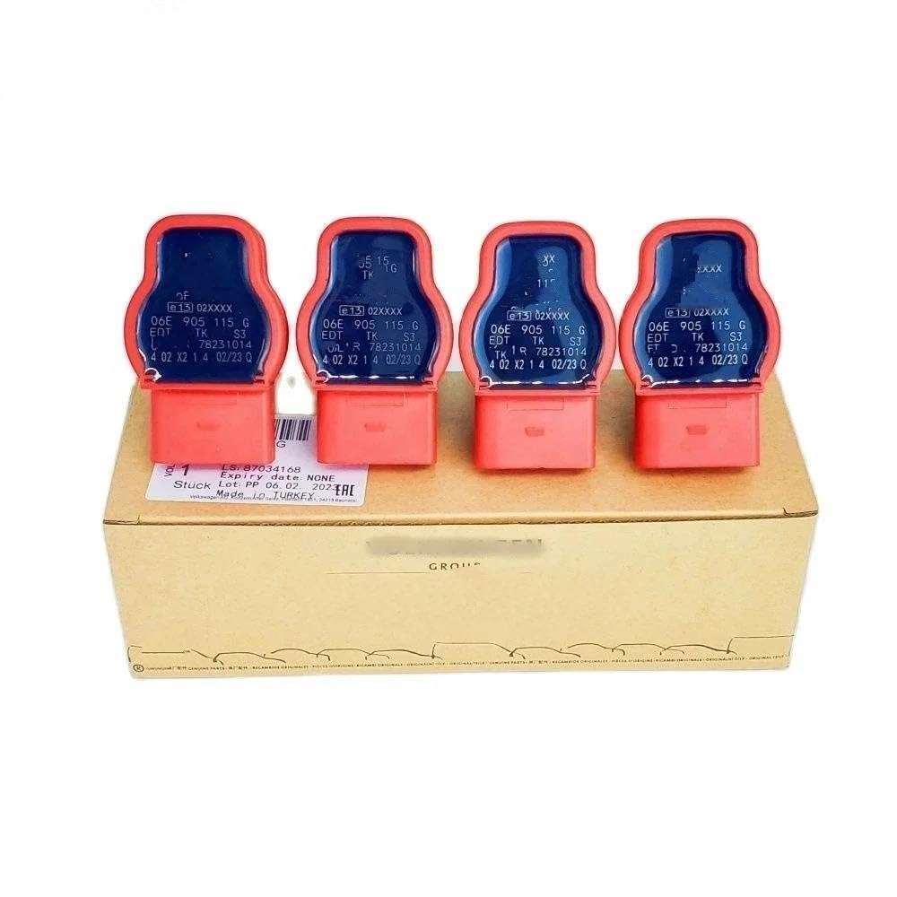 Module D'allumage Lot De 4 Bobines D'allumage De Voiture 06E905115G ABCDE 07K905715F pour VW pour Jetta pour Golf pour Passat pour Tiguan pour CC Bobine Allumage