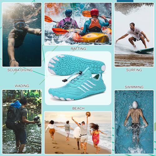 Image of Hike Barefoot Shoes Womens Men,Unisex Barefoot Water Shoes Breathable, Anti-Slip Hiking Footwear for Athletic Wide Toe Shoe Footwear for Hiking, Walking, Running, Yoga, and Water Sports