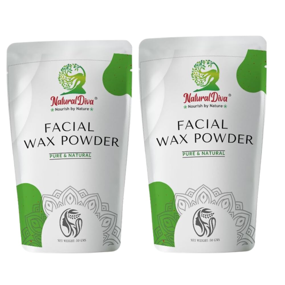Natural Diva Combo Facial wax powder | herbal hair removal for glowing & clean Skin | 100gms (pack of 2) (B0CBMX7R1F) Amazon Price History, Amazon Price Tracker