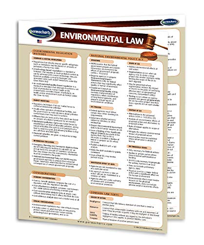 Environmental Law Guide - Legal Quick Reference Guide by Permacharts