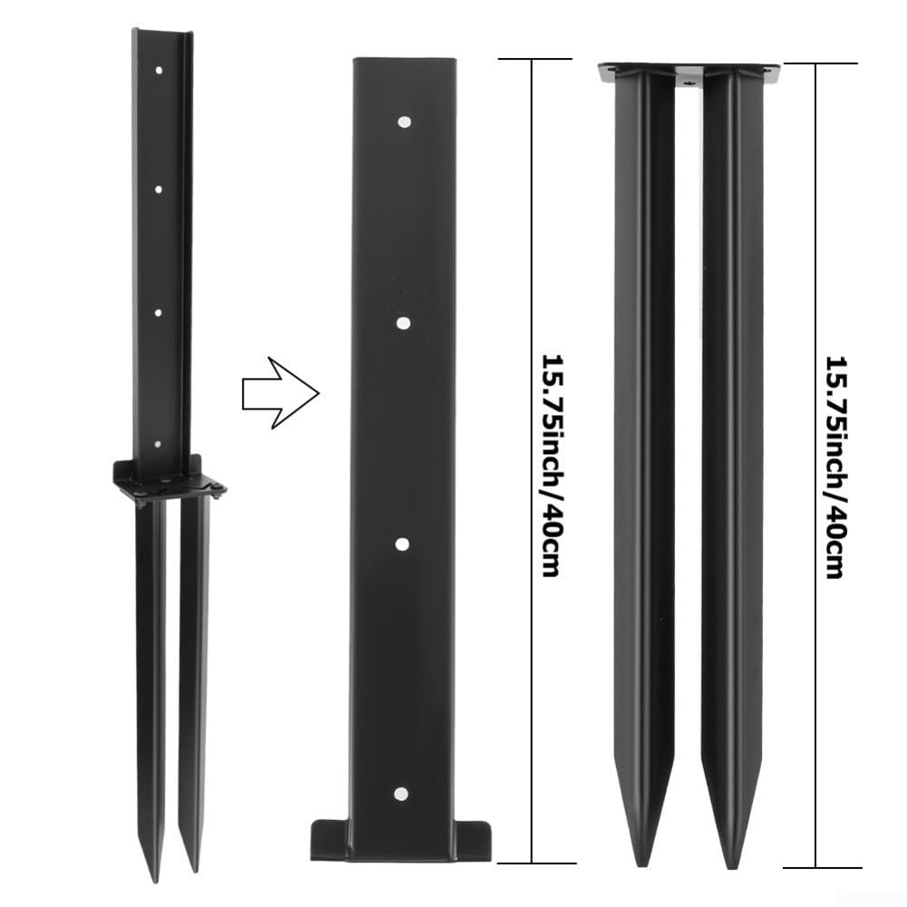 para soporte Refuerzo Postes Inclinados Jardín 80cm para soporte(2PC)