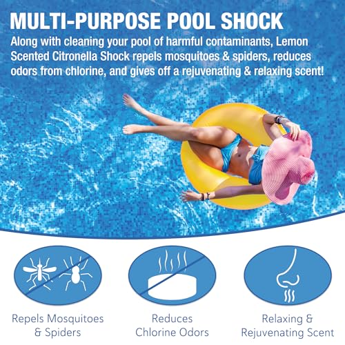 Image of Doheny's Lemon Scented Citronella Swimming Pool Shock (10 lb. Bucket)