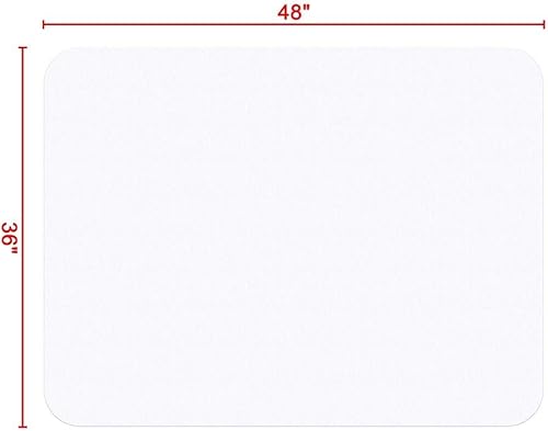 Miniatura 8 de Chi Mercantile Office Essentials - Alfombrilla para silla (resistente de madera dura, PVC transparente, 18.9 x 36.0in, superficie mate