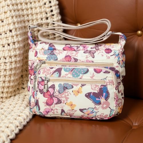 Image of Pealwel Women Shoulder Handbag Roomy Multiple Pockets Bag Ladies Crossbody Purse Tote Top Handle Satchel