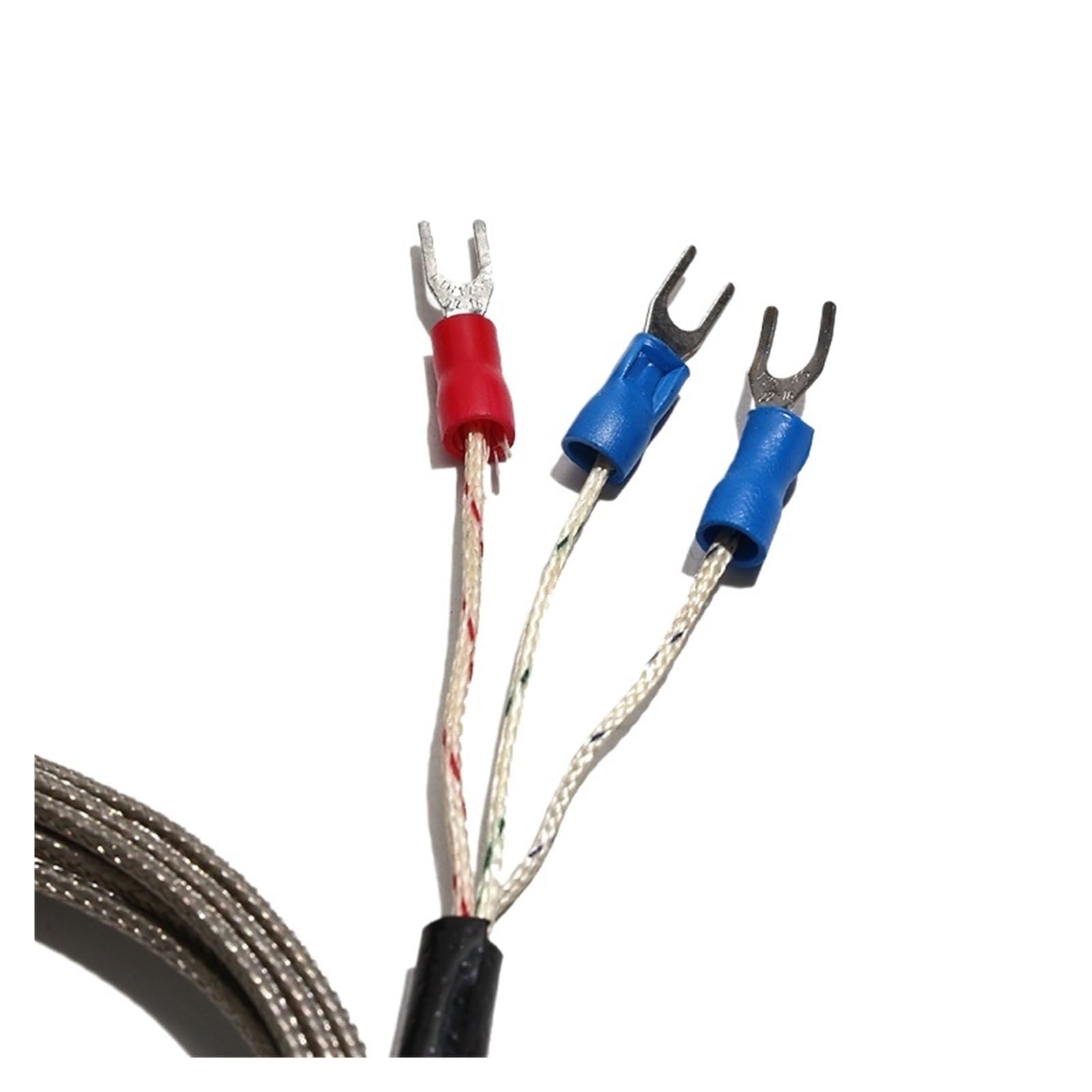 Cable del sensor de temperatura del termopar K/E tipo PT100 35/38/40/42/45 mm sonda circular de acero inoxidable(PT100,Coil Dia 42mm)