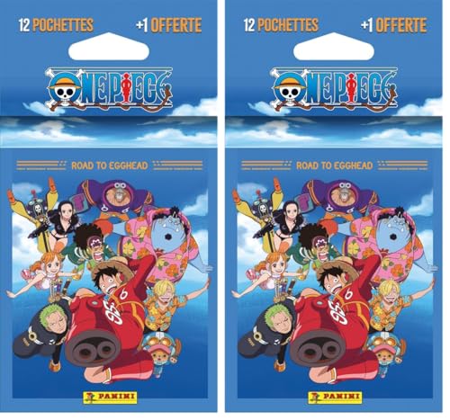 Panini ONE PIECE ROAD TO EGGHEAD Blister 12 pochettes + 1 offerte (Lot de 2)